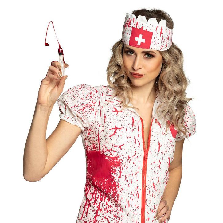 Halloween Injectiespuit Bloed, Hobby en Vrije tijd, Feestartikelen, Nieuw, Verzenden