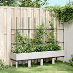 vidaXL Plantenbak met latwerk 160x40x142,5 cm polypropeen, Tuin en Terras, Verzenden, Nieuw, Kunststof