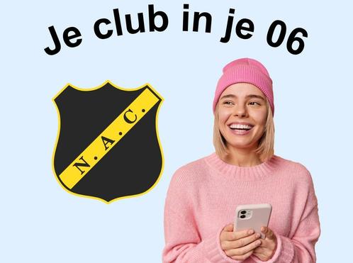Oprichtingsjaar 1912 van NAC Breda in jouw 06-nummer, Verzamelen, Sportartikelen en Voetbal, Nieuw, NAC Breda, Verzenden