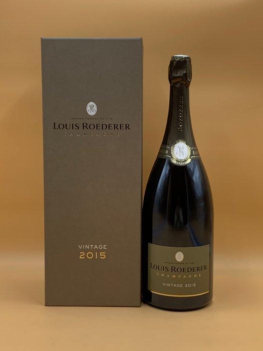 2015 Louis Roederer, Vintage - Champagne Brut - 1 Magnum, Verzamelen, Wijnen