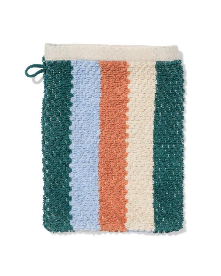 HEMA Tweedekans washand 16x21cm recycled katoen strepen, Huis en Inrichting, Badkamer | Badtextiel en Accessoires, Nieuw, Verzenden