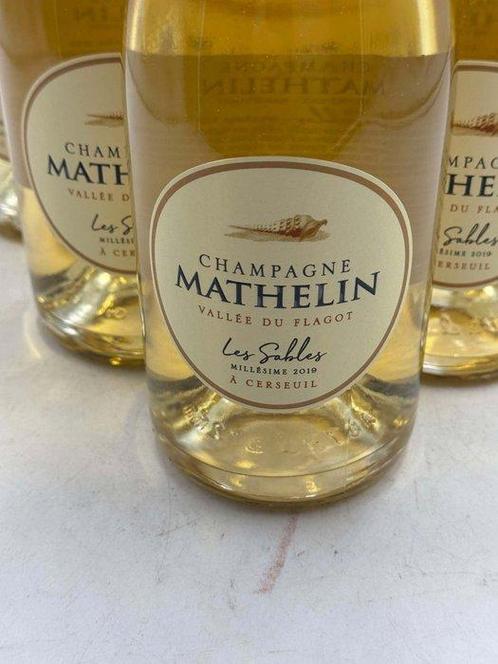 2019 Mathelin, les sables - Champagne Brut - 6 Flessen (0.75, Verzamelen, Wijnen