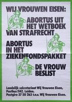 Poster landelijk sekretariaat wij vrouwen eisen (Posters), Verzamelen, Posters, Verzenden, Nieuw, Overige onderwerpen, Met lijst
