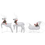 Kerst rendieren zilver 60 LED - retourdeal - 47% korting!, Ophalen of Verzenden, Nieuw