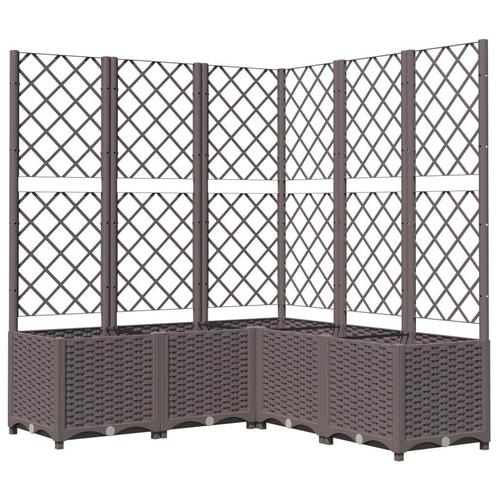Plantenbak met Latwerk - OP = OP! Voordelig Tuinieren, Tuin en Terras, Bloembakken en Plantenbakken, 60 cm of meer, 100 cm of meer
