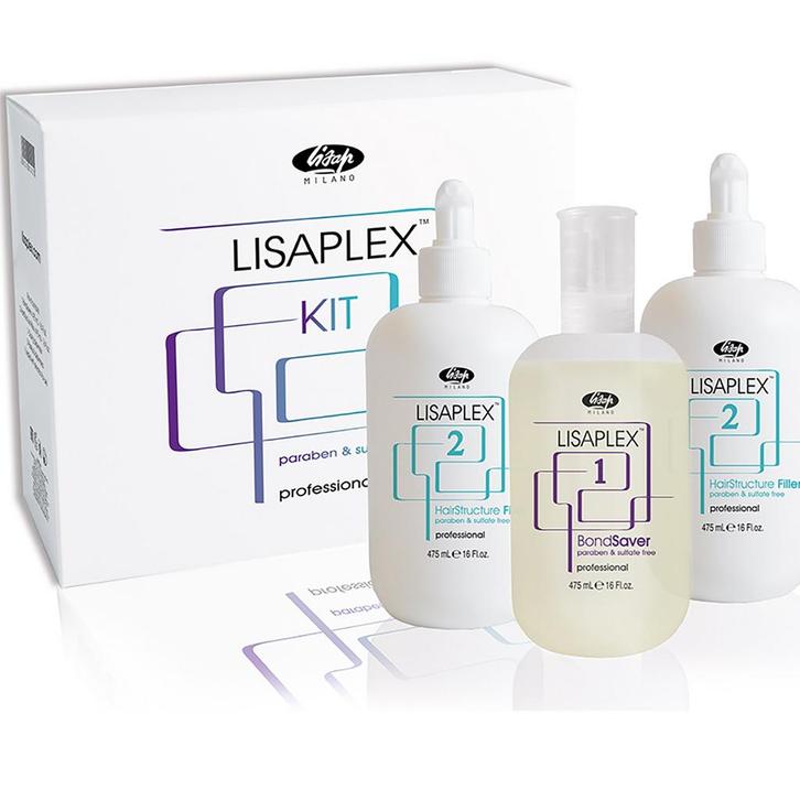 Lisap Milano  LisaPlex Professional Kit  3x475 ml, Sieraden, Tassen en Uiterlijk, Uiterlijk | Haarverzorging, Nieuw, Verzenden
