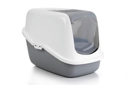 Kattenbak Nestor Grijs/wit 56X39X39 CM, Dieren en Toebehoren, Katten-accessoires, Nieuw, Ophalen of Verzenden