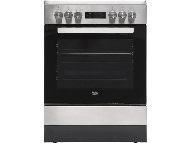 Beko FSM67320GXS - Elektrisch Fornuis - 4 kookzones - 65L, Witgoed en Apparatuur, Kookplaten, Zo goed als nieuw, Verzenden
