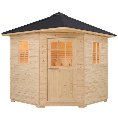 Buitensauna Eldur voor tuin/terras, Sport en Fitness, Sauna, Nieuw, Verzenden