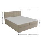 Boxspring Seattle - 180x200cm - Beige, Verzenden, Nieuw