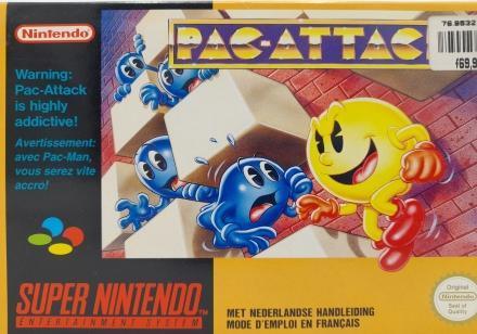 MarioSNES.nl: Pac-Attack Als Nieuw - iDEAL!, Spelcomputers en Games, Games | Nintendo Super NES, Zo goed als nieuw, Ophalen of Verzenden
