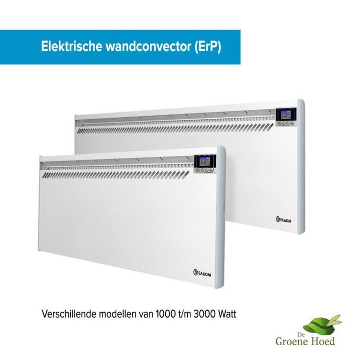 Elektrische wandconvector met elektronische thermostaat, 2kW, Doe-het-zelf en Verbouw, Verwarming en Radiatoren, 800 watt of meer
