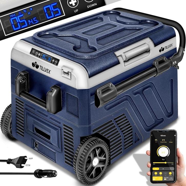 Compressor Koelbox elektrisch - Coolbox - Frigobox - 50L - B, Caravans en Kamperen, Koelboxen, Zo goed als nieuw, Verzenden