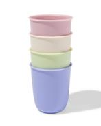 HEMA Drinkbekers 280ml kunststof pastel - 4 stuks, Huis en Inrichting, Keuken | Servies, Verzenden, Nieuw