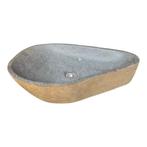 Wastafel | Wasbak | Natuursteen | Ovaal | 60-70x38-43cm, Doe-het-zelf en Verbouw, Verzenden, Nieuw, Steen, Wastafel