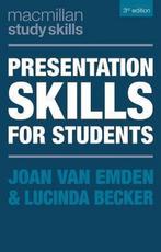 9781137576491 Presentation Skills for Students, Verzenden, Zo goed als nieuw, Joan Van Emden