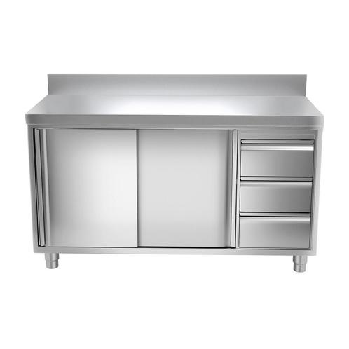 GGM Gastro | RVS werkkast PREMIUM - 1400x600mm - | ASK146R3A, Zakelijke goederen, Horeca | Meubilair en Inrichting, Nieuw in verpakking