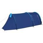 vidaXL Tent 4-persoons marineblauw en lichtblauw, Caravans en Kamperen, Tenten, Nieuw, Tot en met 4