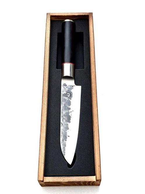 Santoku Knife - 440C Japanese Stainless Steel - Forged and, Antiek en Kunst, Antiek | Keukenbenodigdheden