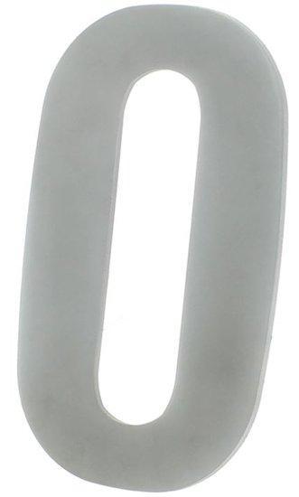 Huisnummer 0 130 mm RVS, Huis en Inrichting, Woonaccessoires | Overige, Nieuw, Ophalen of Verzenden