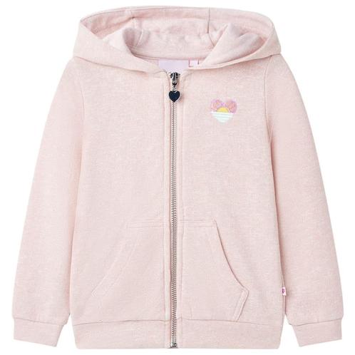 vidaXL Kindervest met capuchon en rits 104 gemengd lichtroze, Kinderen en Baby's, Kinderkleding | Overige, Nieuw, Verzenden
