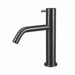 Wastafelkraan Qisani Flow Medium Geborsteld Gun Metal, Ophalen of Verzenden, Nieuw, Kraan