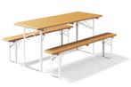 Biertafel en banken 180 x 70 | Kwaliteits biertafelset, Ophalen of Verzenden, Nieuw