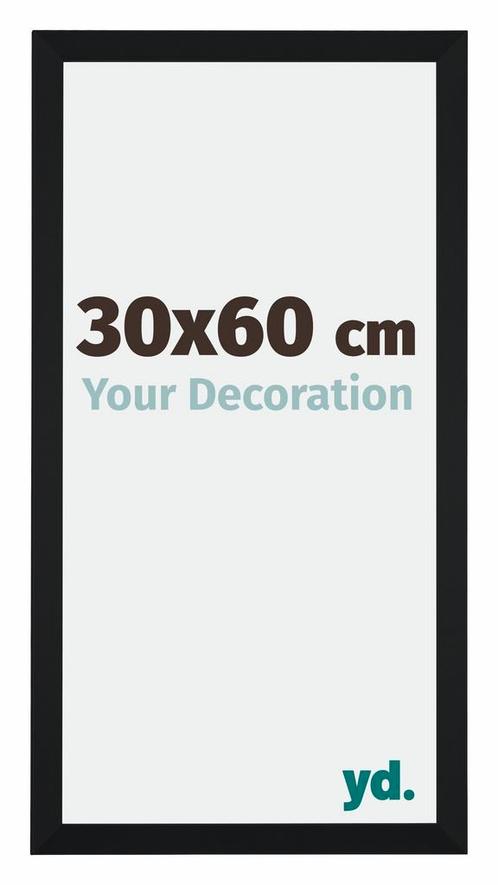Fotolijst 30x60 cm - Zwart Mat - MDF - Catania, Huis en Inrichting, Woonaccessoires | Lijsten, Nieuw, Verzenden