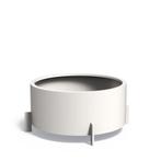 Aluminium plantenbak Drum Ø120x60cm - Met bodem (OP=OP), 100 cm of meer, Rond, Nieuw, Metaal