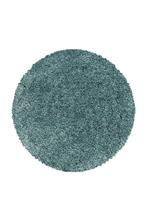 Rond Shaggy Vloerkleed | Sydney | Aqua | 120x120 cm, Verzenden, Nieuw