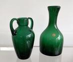 Glasfabriek Leerdam - Max Verboeket - Vaas (2) - Glas -, Antiek en Kunst