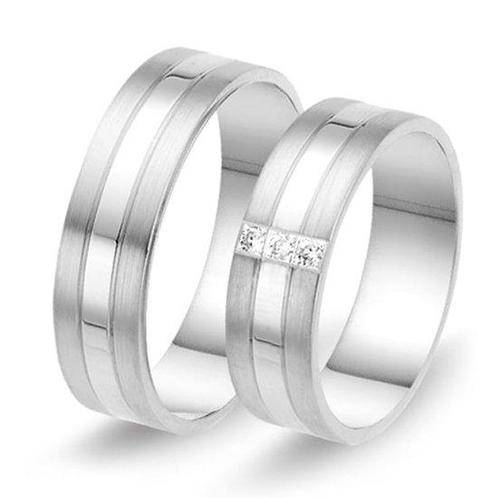 Actie trouwringen in 8/14/18 karaat witgoud per paar vanaf, Sieraden, Tassen en Uiterlijk, Ringen, Verzenden