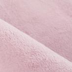 Rond Hoogpolig Vloerkleed | Pouffy | Rosé | 200x200 cm, Huis en Inrichting, Stoffering | Tapijten en Kleden, Verzenden, Nieuw