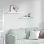 vidaXL Wandplank met plank 2 pcs Wit Marmer 60 x 9 x 3 cm, Huis en Inrichting, Verzenden, Nieuw