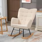 TRUUSK Schommelstoel met Berbervlies - Accentstoel voor Slaa, Huis en Inrichting, Fauteuils, Verzenden, Nieuw