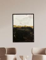 Stefanie Raus - Abstrakte Landschaft Schwarz Gold