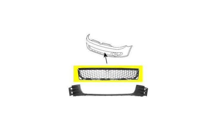 Grill Onder Honinggraad Geschikt Voor Golf 6 GTI GTD 2009..., Auto-onderdelen, Carrosserie en Plaatwerk, Nieuw, Volkswagen, Voor
