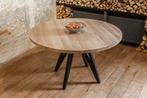 Eettafel Rond | Eiken Hout | Rond | Stel naar wens samen, Huis en Inrichting, Tafels | Eettafels, Overige houtsoorten, Rond, Ophalen of Verzenden