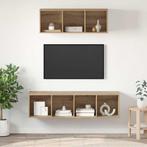 vidaXL TV-kast set 2 pcs artisanaal eikenkleurig 37 x 37 x, Huis en Inrichting, Minder dan 50 cm, Verzenden, Nieuw, Minder dan 100 cm