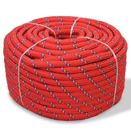vidaXL Boot touw 14 mm 50 m polypropyleen rood, Doe-het-zelf en Verbouw, IJzerwaren en Bevestigingsmiddelen, Nieuw, Verzenden