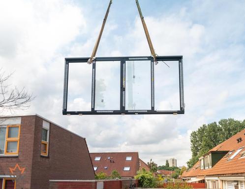 Hef schuifpui kunststof 2500x2200 mm incl. glas, Doe-het-zelf en Verbouw, Kozijnen en Schuifpuien, Inclusief glas, Nieuw, Kunststof