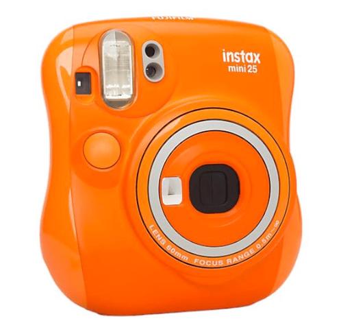 Fujifilm Instax Mini 25 Camera - Oranje (Orange), Audio, Tv en Foto, Fotocamera's Analoog, Zo goed als nieuw, Verzenden