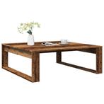 vidaXL Salontafel 100x100x35 cm bewerkt hout oude, Verzenden, Nieuw, Overige houtsoorten, 100 tot 150 cm