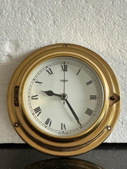 Quartz Klok - Talamex - Messing , glas - 1976 - Messing, Antiek en Kunst, Curiosa en Brocante