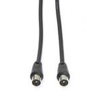 Coax kabel mannelijk - Nedis - 1.5 meter (Analoog, Zwart), Computers en Software, Verzenden, Nieuw