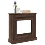 vidaXL Haardombouw 90x30x90 cm bewerkt hout bruin, Huis en Inrichting, Haarden, Verzenden, Nieuw