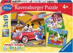 Disney Mickey Mouse Puzzel (3x49 stukjes) | Ravensburger -, Kinderen en Baby's, Speelgoed | Kinderpuzzels, Verzenden, Nieuw