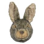 knuffel konijn wandkop 30cm, Nieuw, Verzenden