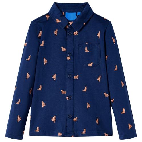 vidaXL Kindershirt 104 marineblauw, Kinderen en Baby's, Kinderkleding | Overige, Nieuw, Verzenden