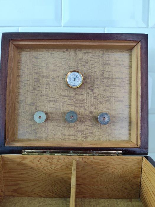 Zonder Minimumprijs - Humidor - Hout, Metaal, Verzamelen, Rookartikelen, Aanstekers en Luciferdoosjes